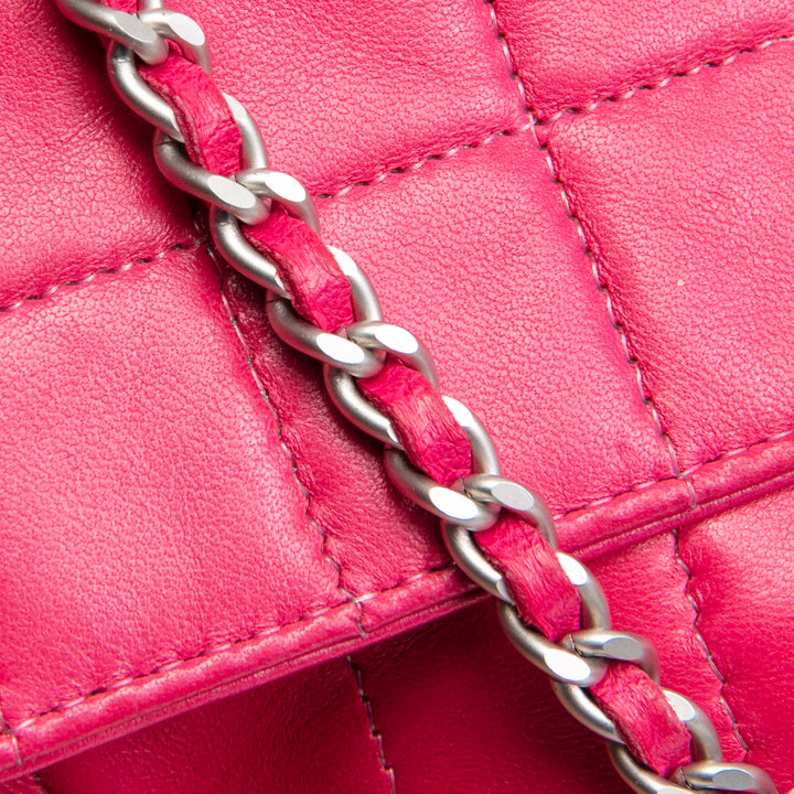 CHANEL Vintage Chocolate Bar Mademoiselle Lock Chain Bag Fuchsia - OUTLET FINAL SALE