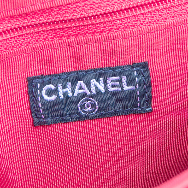 CHANEL Vintage Chocolate Bar Mademoiselle Lock Chain Bag Fuchsia - OUTLET FINAL SALE