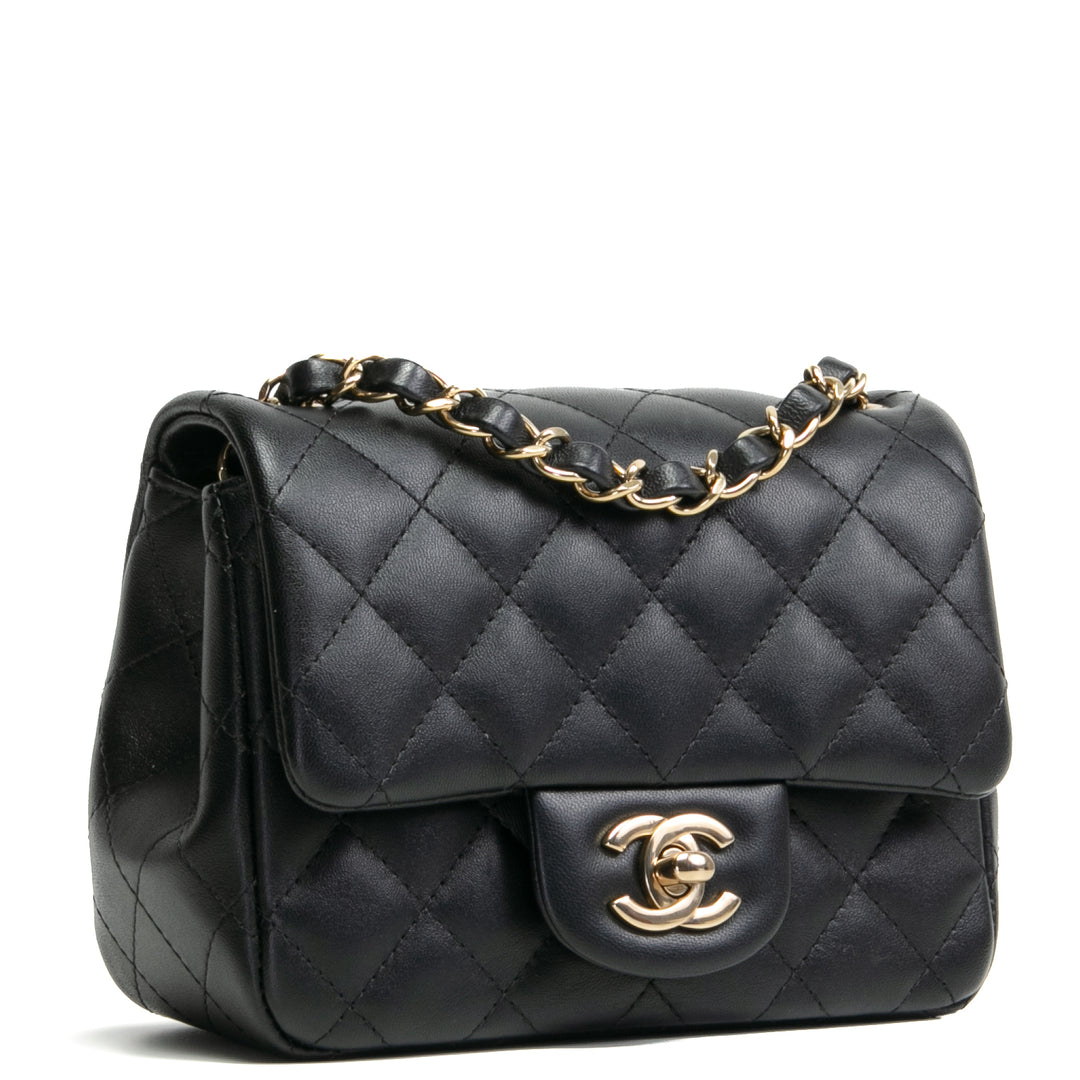 Chanel Mini Square Flap -Tasche - Schwarz