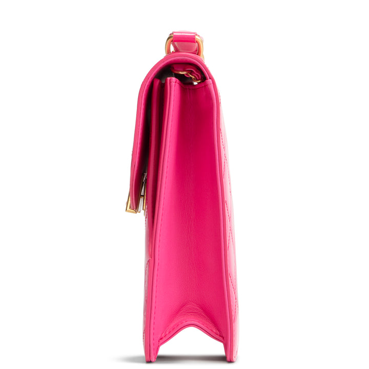 CHANEL Patent Top Handle North/South Bag- Hot Pink