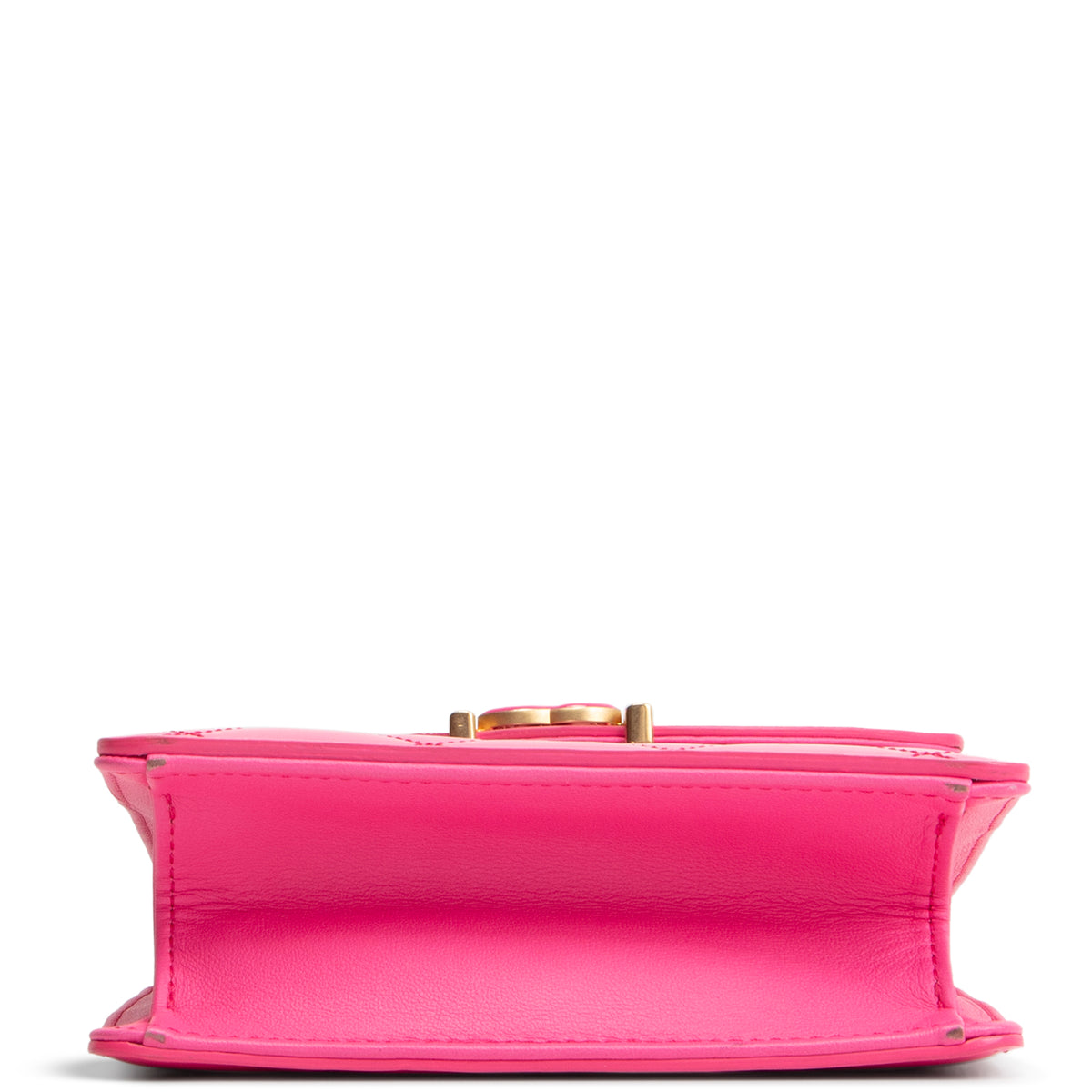 CHANEL Patent Top Handle North/South Bag- Hot Pink