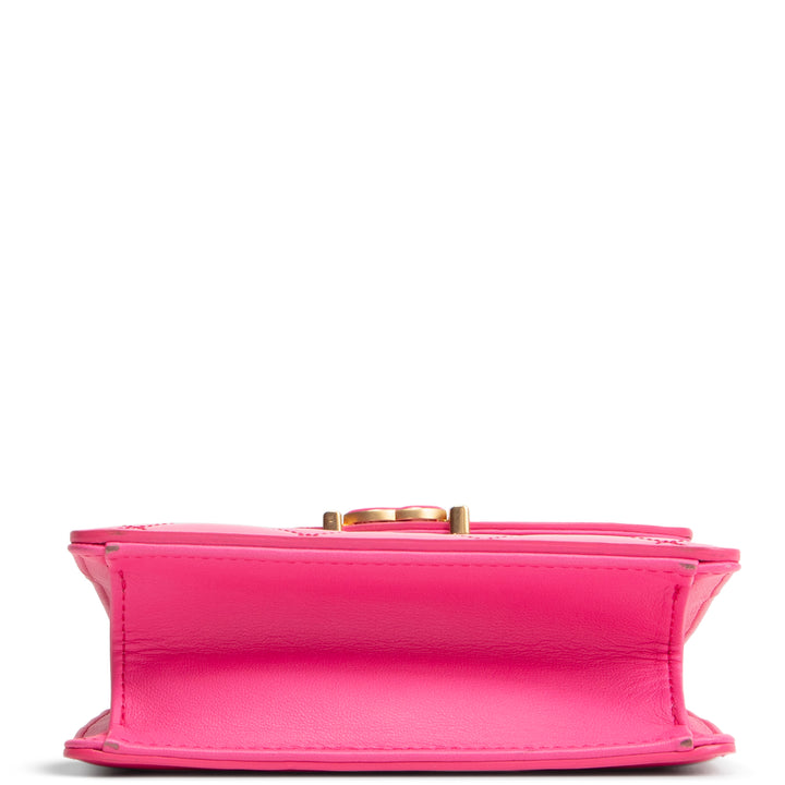 CHANEL Patent Top Handle North/South Bag- Hot Pink