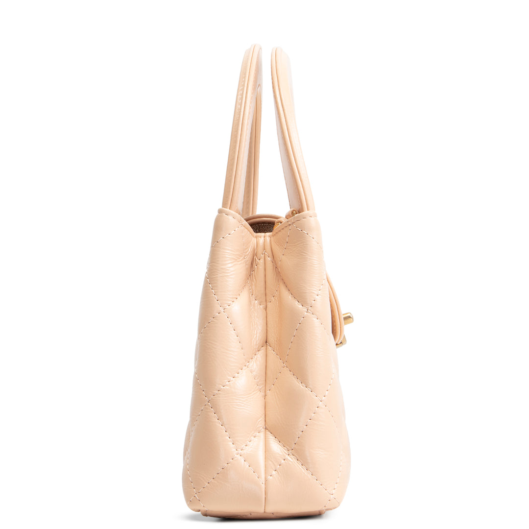 CHANEL Shiny Aged Calfskin Nano Kelly Shopper