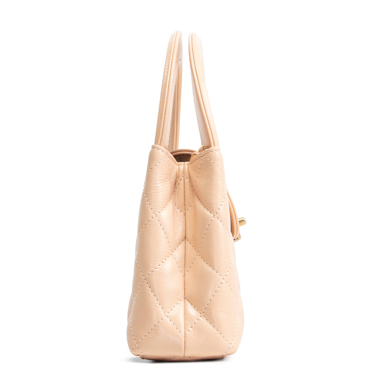 CHANEL Shiny Aged Calfskin Nano Kelly Shopper