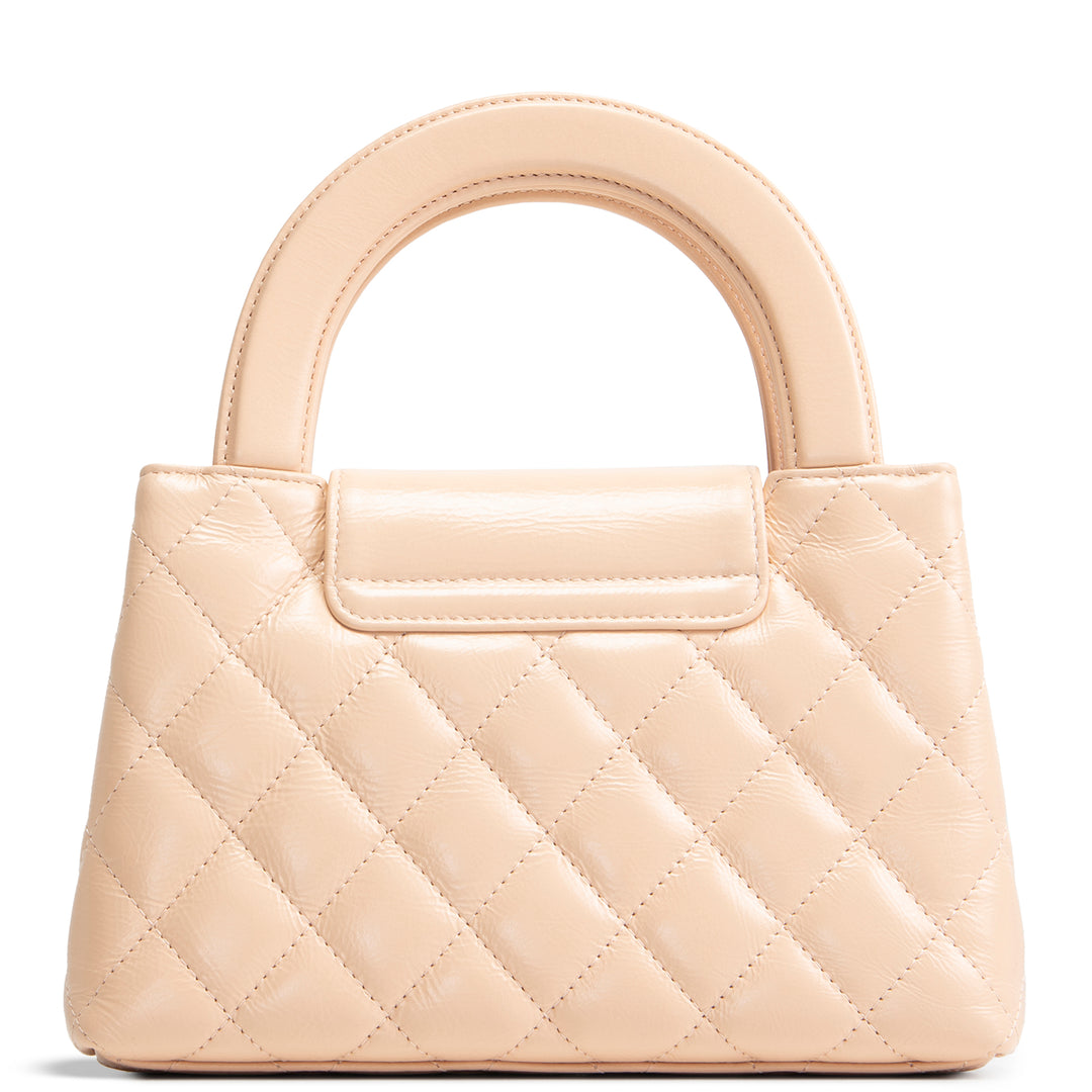 CHANEL Shiny Aged Calfskin Nano Kelly Shopper