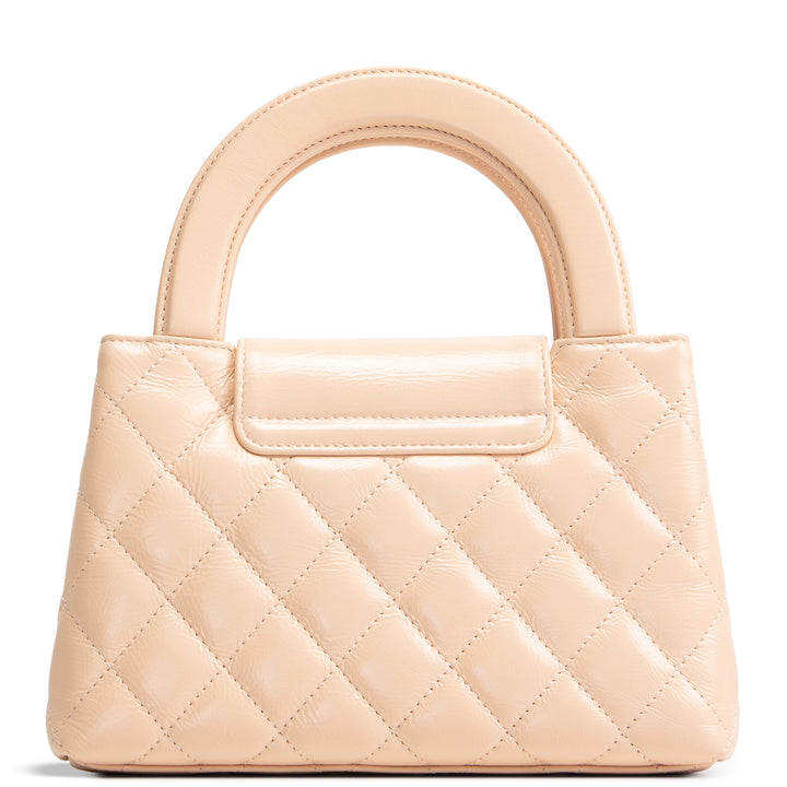 CHANEL Shiny Aged Calfskin Nano Kelly Shopper