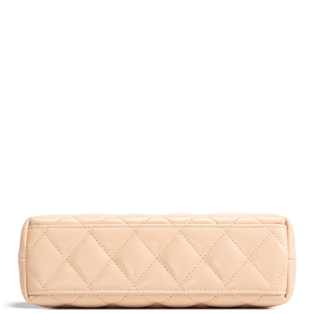 CHANEL Shiny Aged Calfskin Nano Kelly Shopper