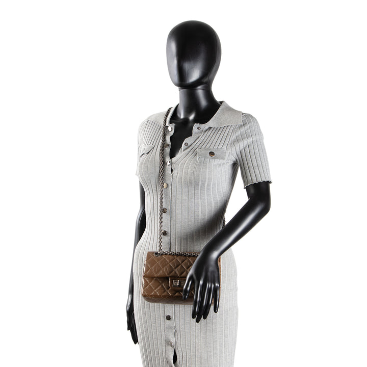 CHANEL Reissue Double Flap Mini - Olive Brown