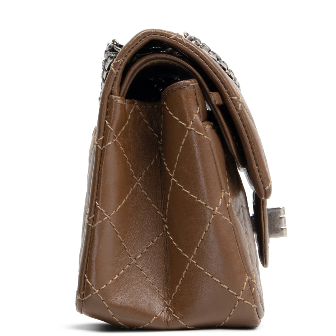 CHANEL Reissue Double Flap Mini - Olive Brown