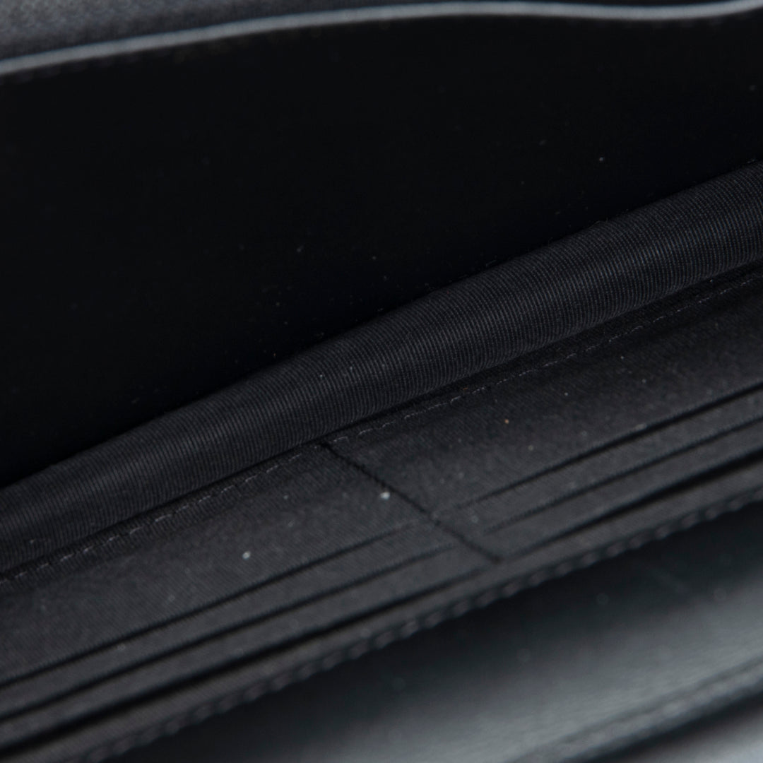 CHANEL Caviar Quilted Boy Wallet on Chain - Black