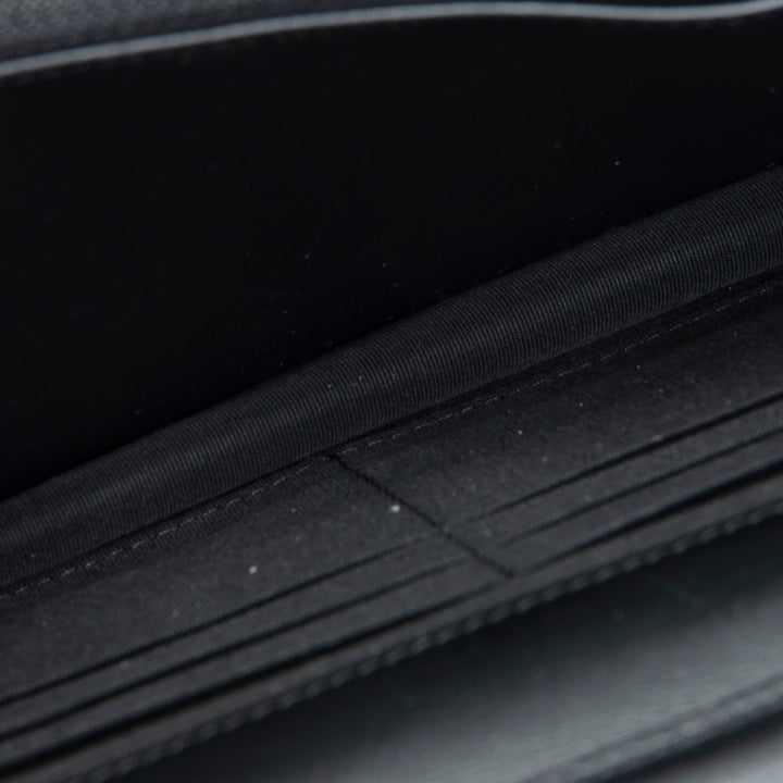 CHANEL Caviar Quilted Boy Wallet on Chain - Black