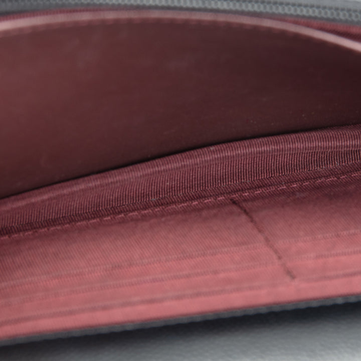 CHANEL Chevron Caviar Wallet on Chain - Black