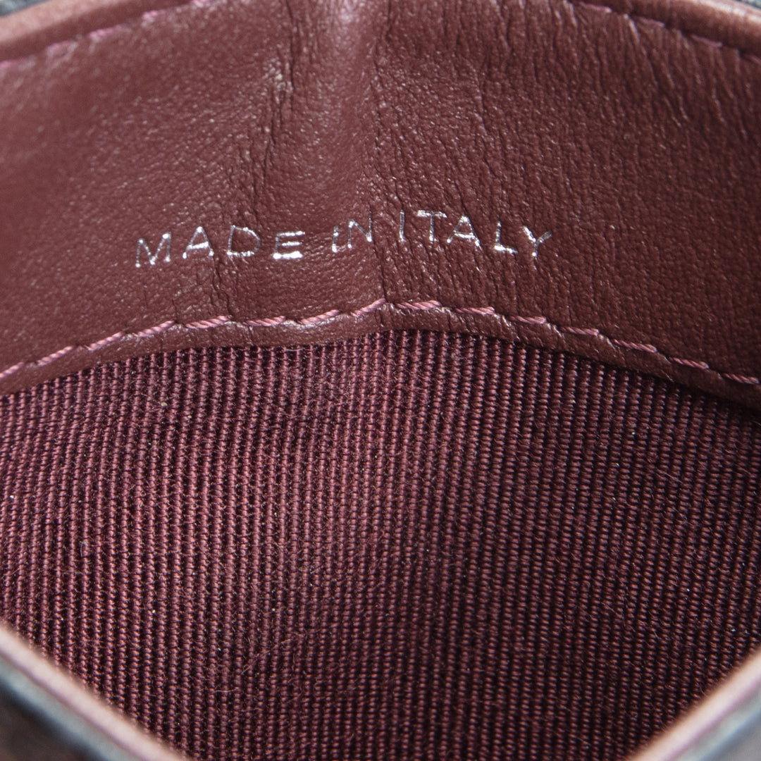 CHANEL Classic Caviar Quilted CC Card Holder- Black