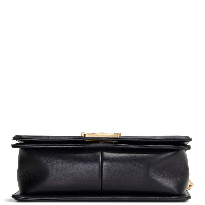 CHANEL Lambskin Medium Boy Bag - Black