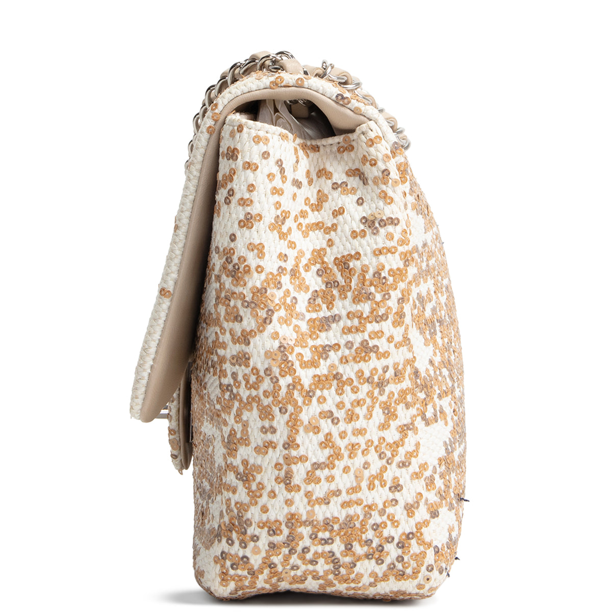 CHANEL Sequins Flap Bag - Ivory