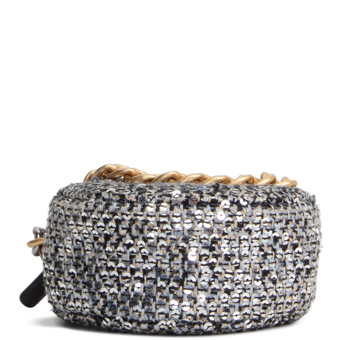 CHANEL 19 Round Clutch on Chain - Sequin