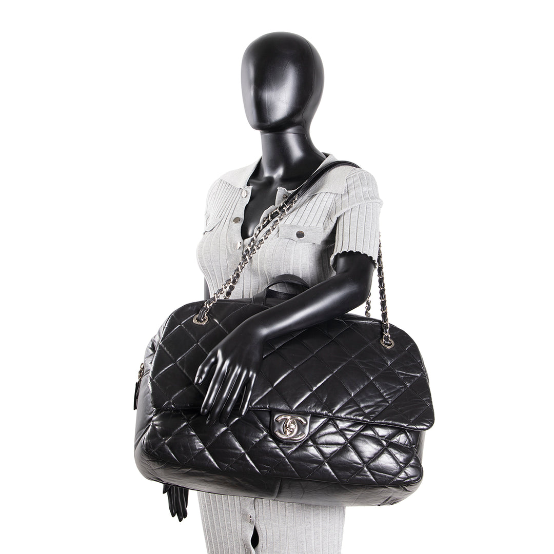 CHANEL Large Express Bowling Bag - Black - OUTLET FINAL SALE