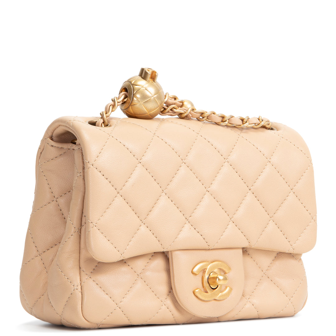 CHANEL Pearl Crush Mini Square Flap Bag