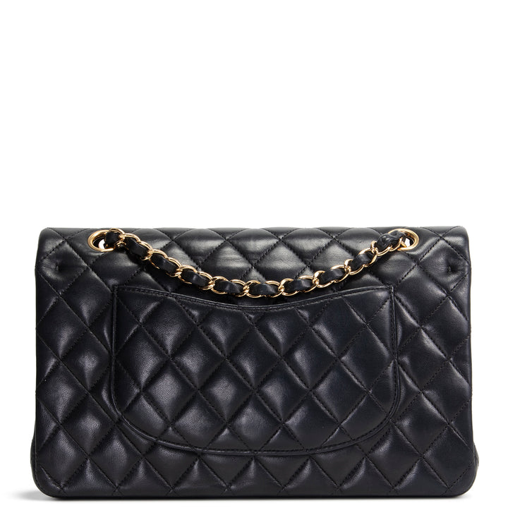 CHANEL Classic Lambskin Medium Double Flap - Black