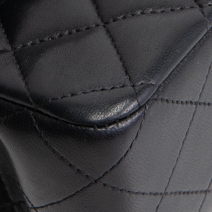 CHANEL Classic Lambskin Medium Double Flap - Black