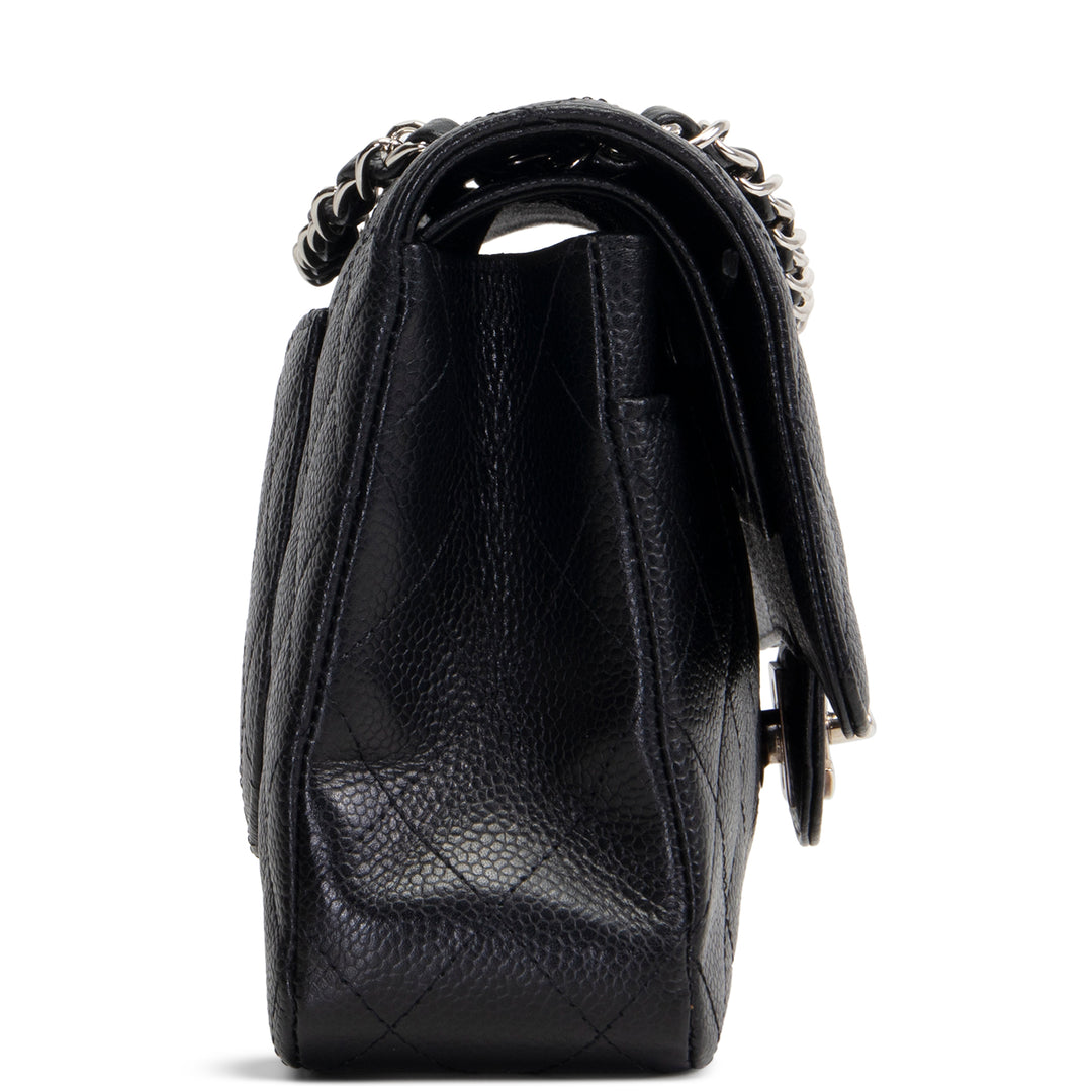 CHANEL Classic Caviar Medium Double Flap - Black