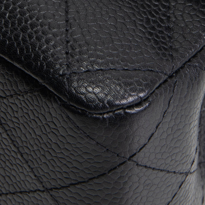 CHANEL Classic Caviar Medium Double Flap - Black