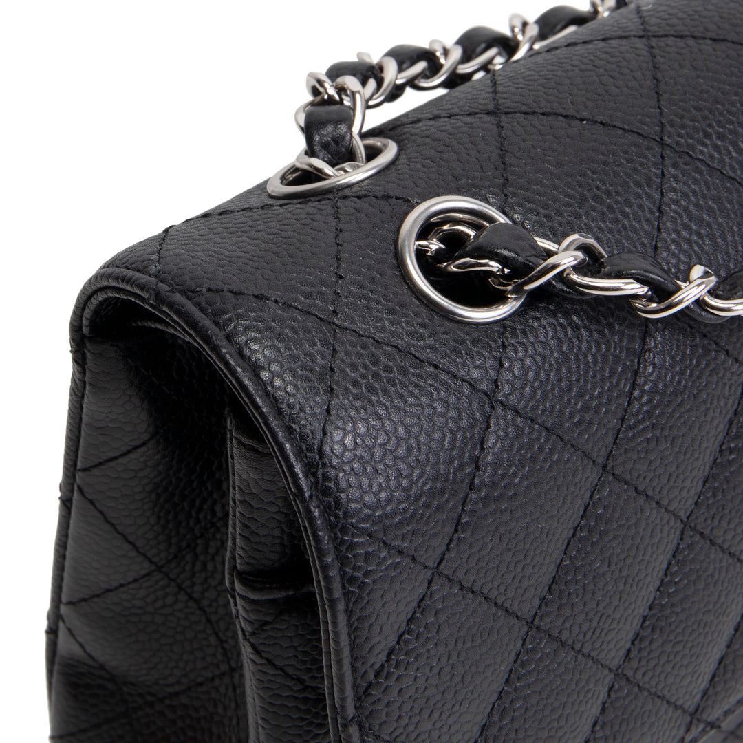 CHANEL Classic Caviar Medium Double Flap - Black
