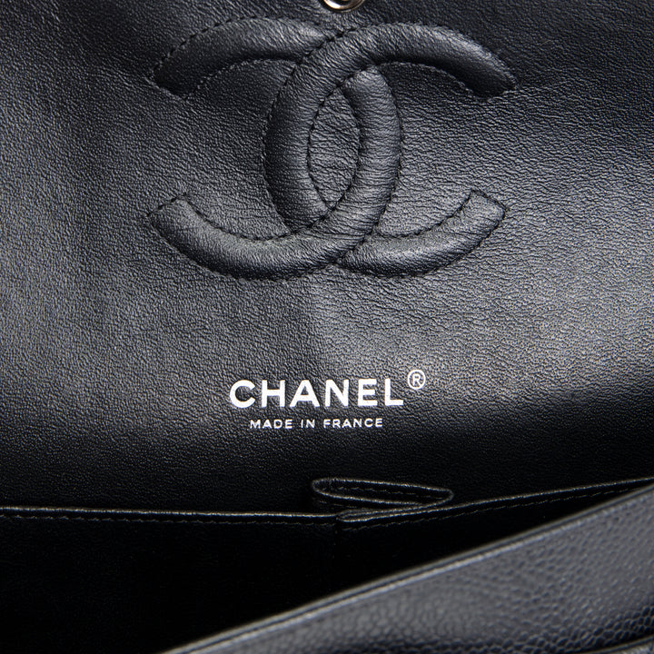 CHANEL Classic Caviar Medium Double Flap - Black
