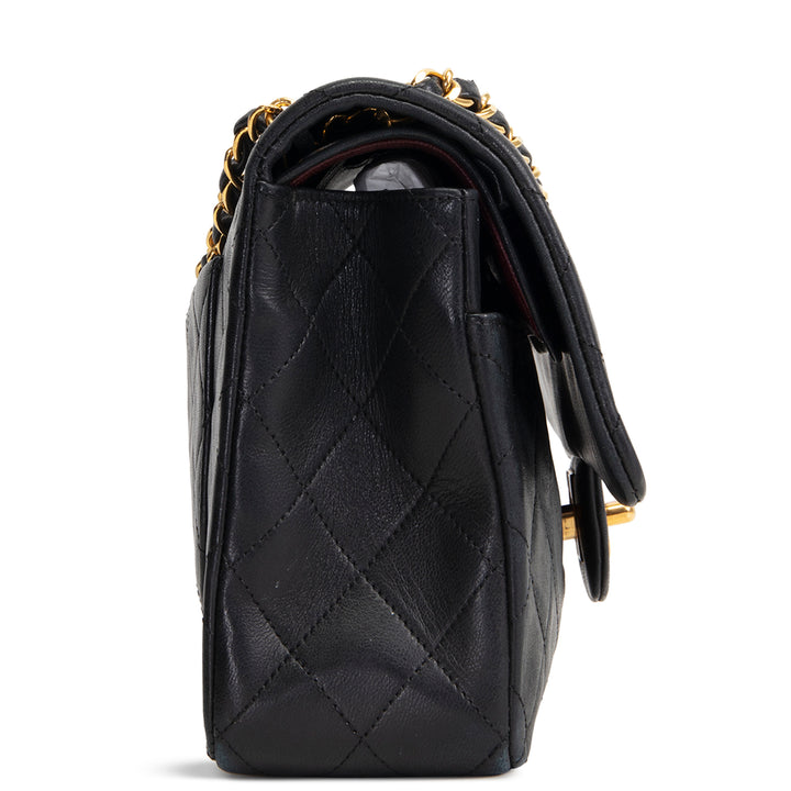 CHANEL Vintage Lambskin Medium Double Flap - Black OUTLET FINAL SALE