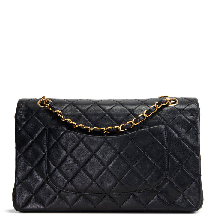 CHANEL Vintage Lambskin Medium Double Flap - Black OUTLET FINAL SALE