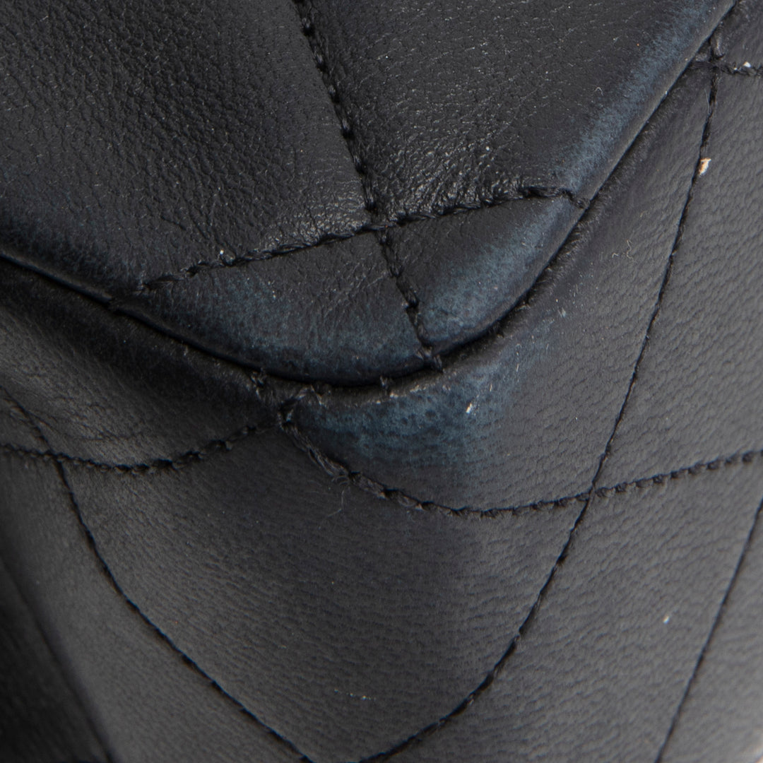 CHANEL Vintage Lambskin Medium Double Flap - Black OUTLET FINAL SALE