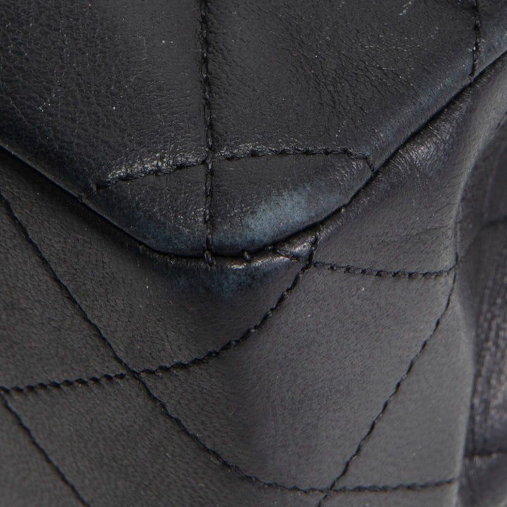 CHANEL Vintage Lambskin Medium Double Flap - Black OUTLET FINAL SALE