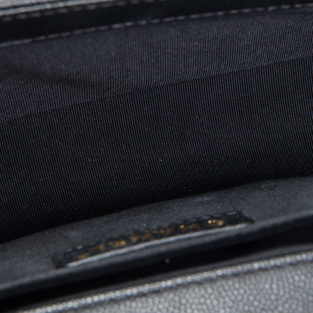 CHANEL Caviar Medium Boy Bag - Black