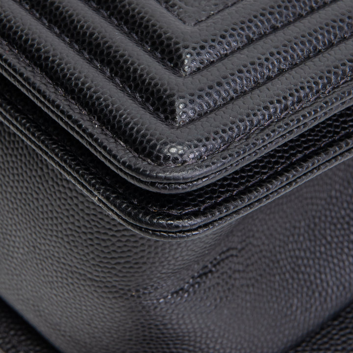 CHANEL Caviar Medium Boy Bag - Black