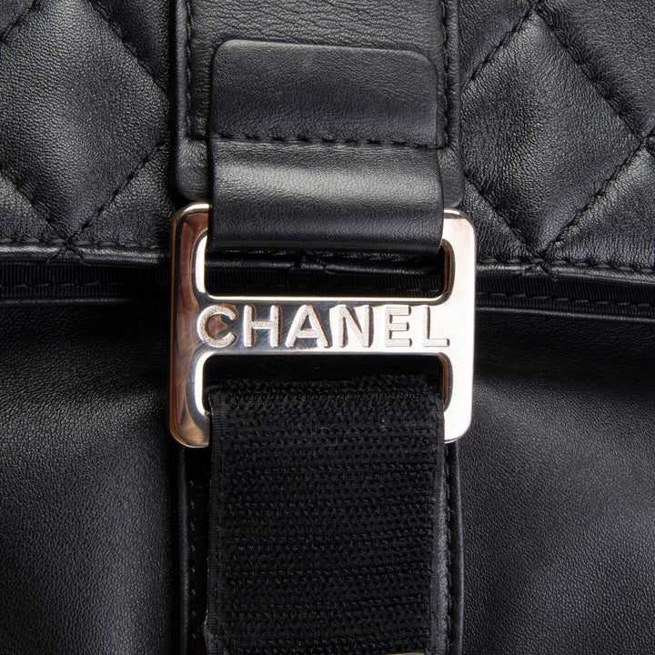 CHANEL Grip Clutch Black Calfskin