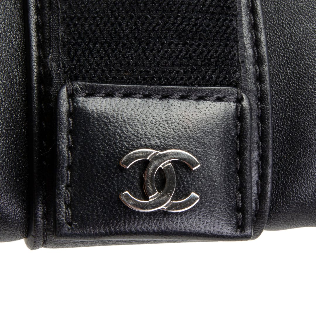 CHANEL Grip Clutch Black Calfskin