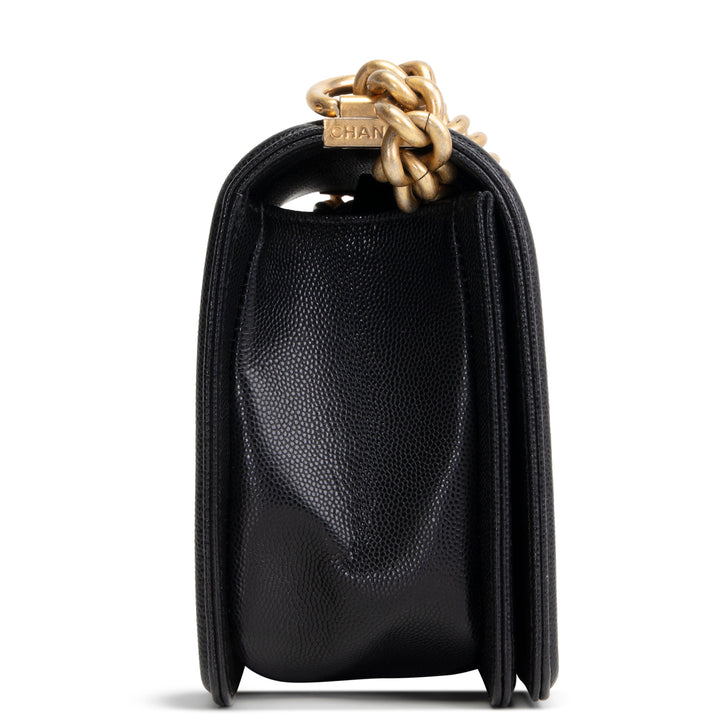 CHANEL Boy Bag Medium - Quilted Caviar