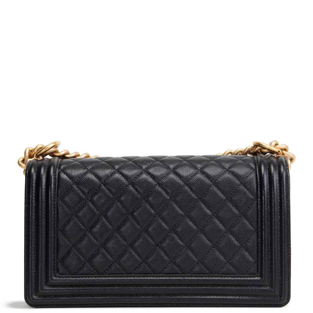 CHANEL Boy Bag Medium - Quilted Caviar