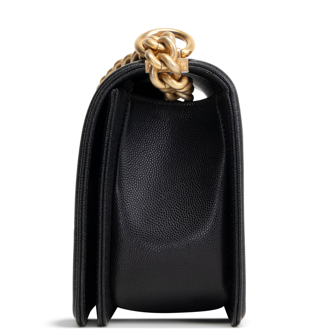 CHANEL Boy Bag Medium - Quilted Caviar