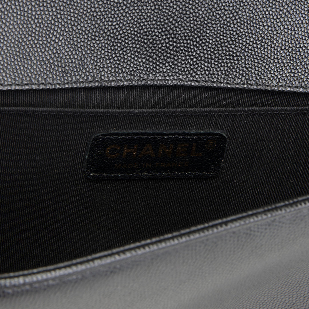 CHANEL Boy Bag Medium - Quilted Caviar