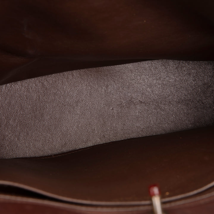 CHANEL Vintage Lambskin Quilted CC Bakelite Turnlock Tote - Brown