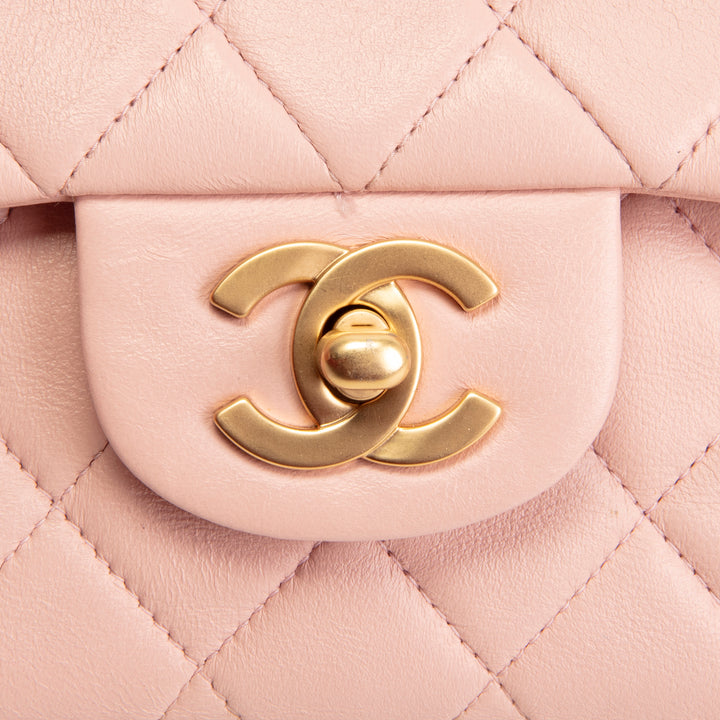 CHANEL Vintage Medium Double Flap - Pink