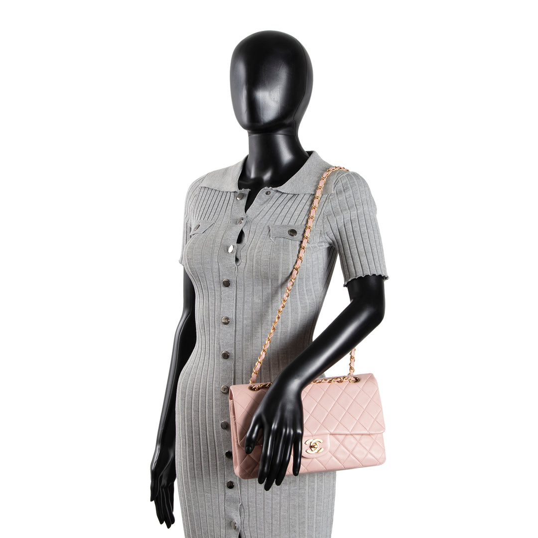 CHANEL Vintage Medium Double Flap - Pink
