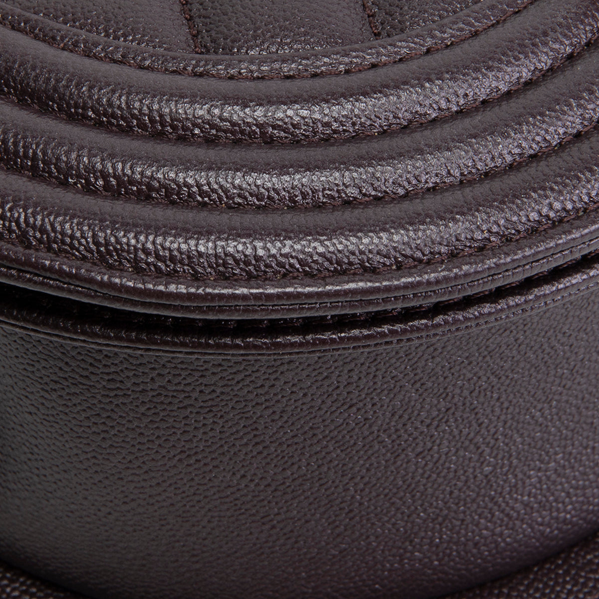 CHANEL Caviar Curve Mini Boy Messenger Bag - Plum