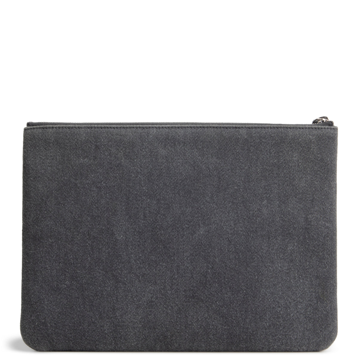 CHANEL Denim Sequin Deauville O-Case - Gray