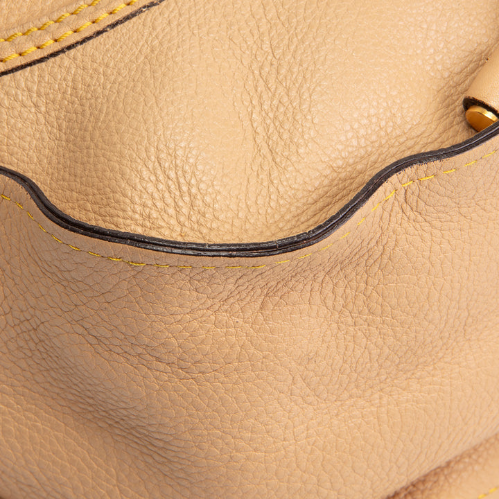 CHLOE Large Leather Marcie Shoulder Bag - Nude