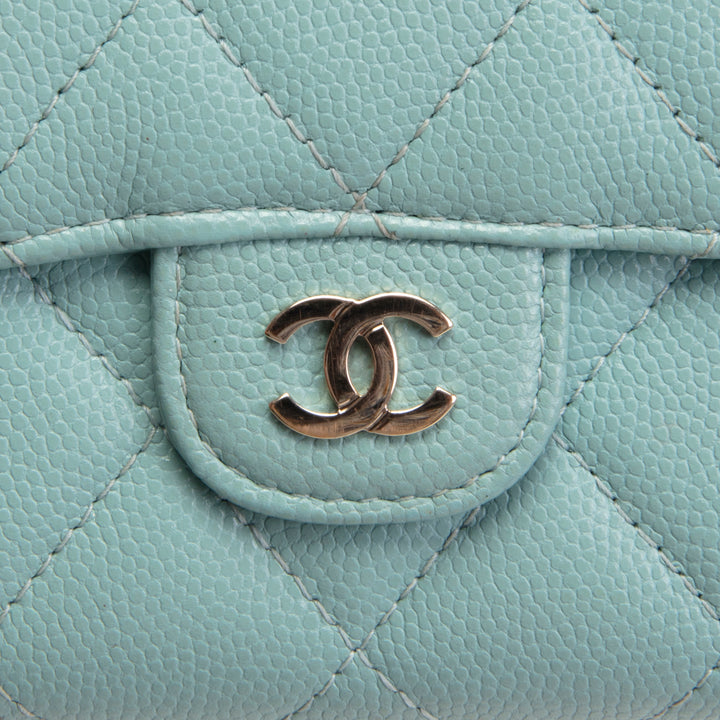 CHANEL Flap Cardholder Wallet - Blue