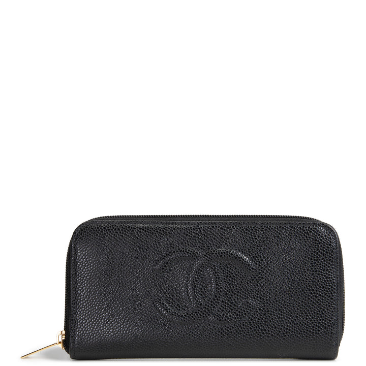CHANEL Vintage CC Timeless Leather Wallet