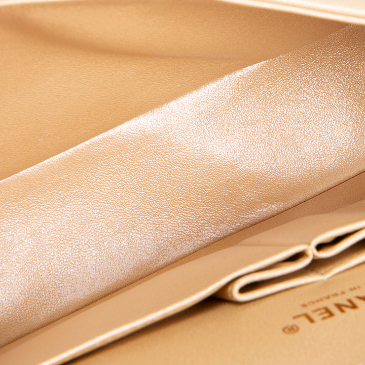 CHANEL Medium Double Flap - Pearly Quilted Caviar