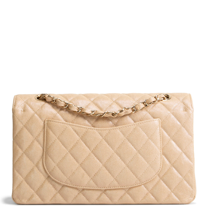 CHANEL Medium Double Flap - Pearly Quilted Caviar